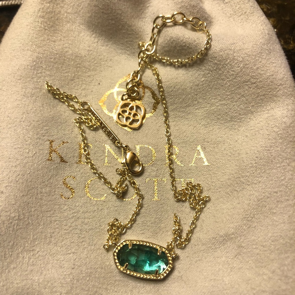 Kendra Scott Elisa Pendant Necklace : London Blue